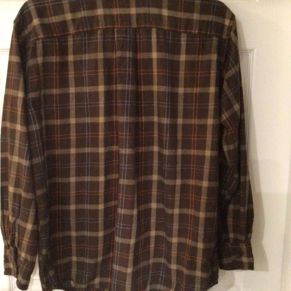 St. Johns Bay Plaid Size Large 100% Cotton Casual Men's Flannel Shirt Button Up - Picture 3 of 4
